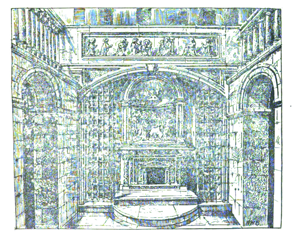 Fig.1 - Il Presepio di Santa Maria Maggiore nel medio evo (dal Brewer)